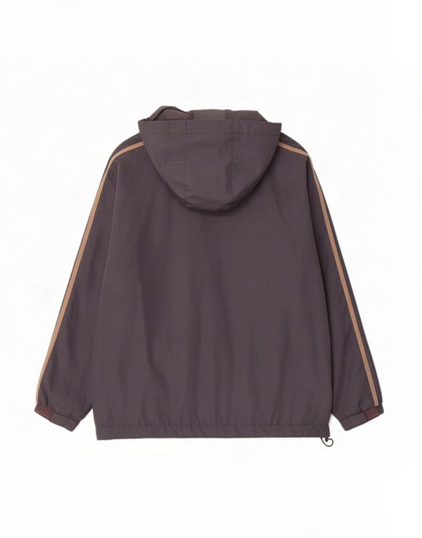 Jaqueta de chuva com capuz masculina Umbro UK 36 poliéster cinza pequeno