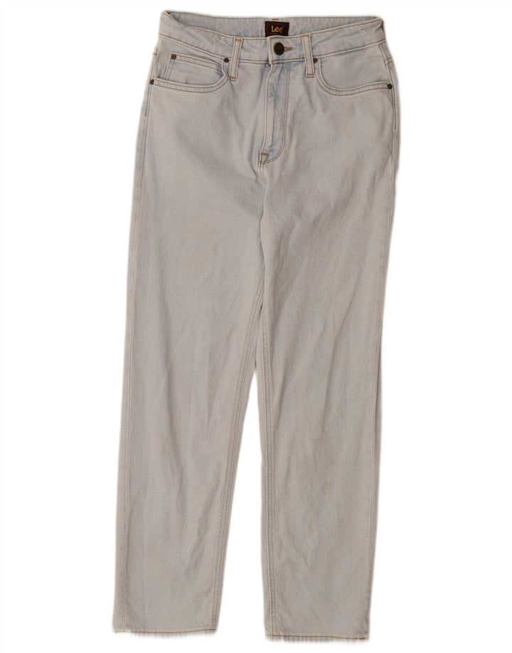 LEE Womens Carol Straight Jeans W26 L27 Azul Algodão