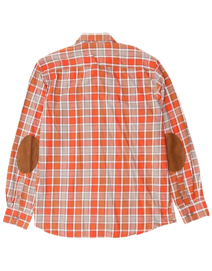 Camisa masculina LERROS XL algodão xadrez vermelho