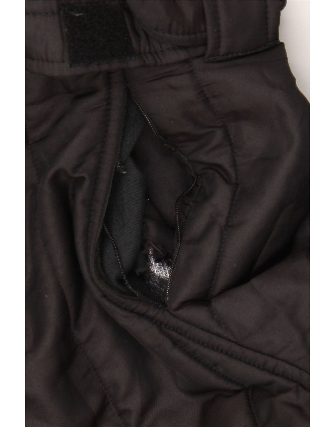 Jaqueta corta-vento feminina com capuz Refrigiwear UK 16 grande poliamida preta