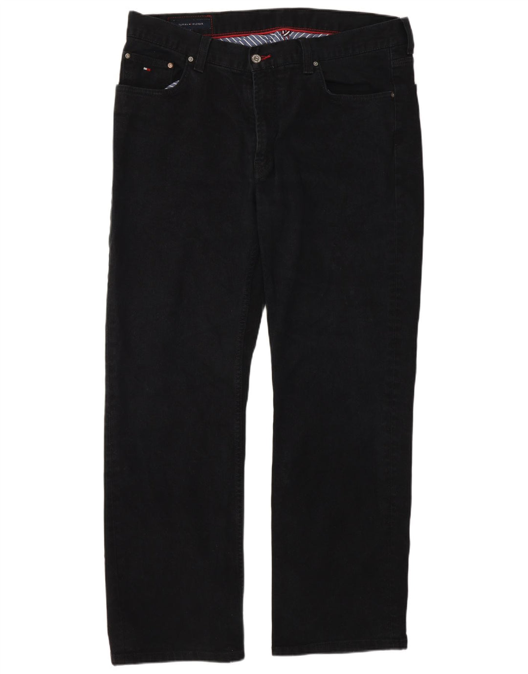 Jeans retos masculinos Tommy Hilfiger W38 L32 preto