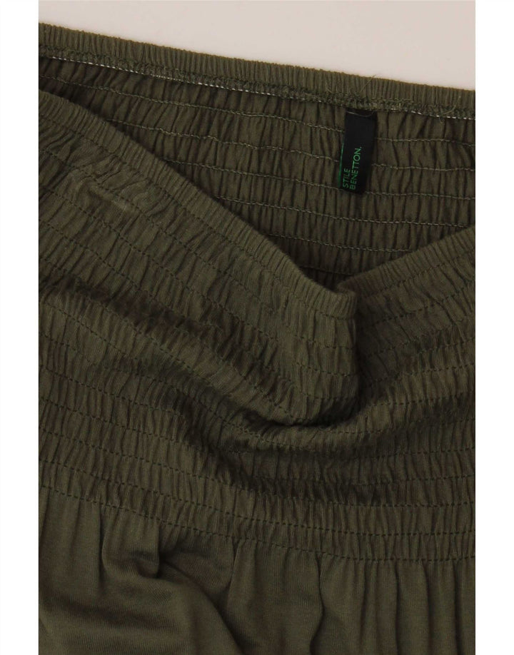 Top sem alças feminino Benetton UK 6 XS Caqui