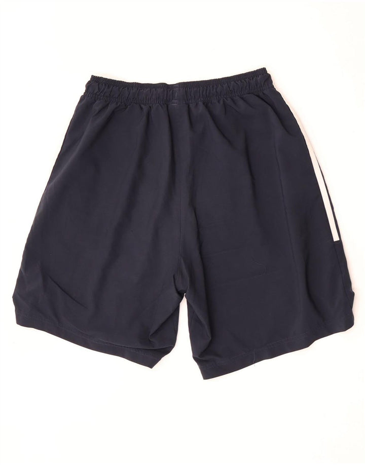Shorts esportivos masculinos Adidas médio azul marinho poliéster