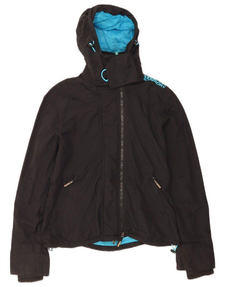 Jaqueta corta-vento feminina Superdry UK 16 grande preta