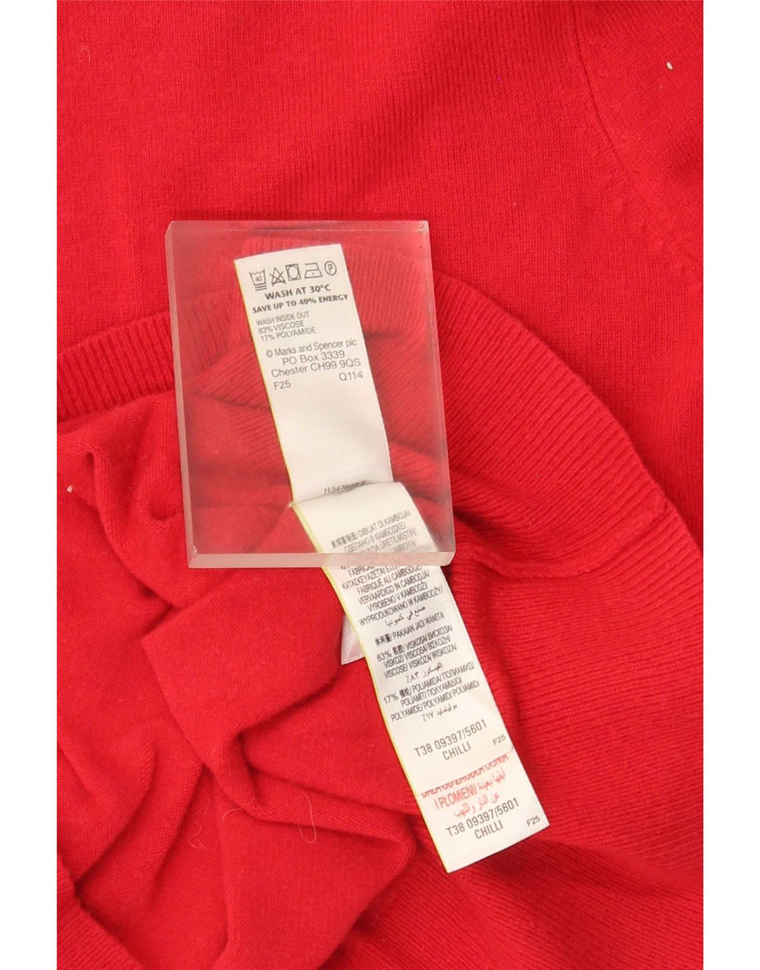 Suéter cardigã feminino Marks & Spencer UK 12 viscose vermelha média