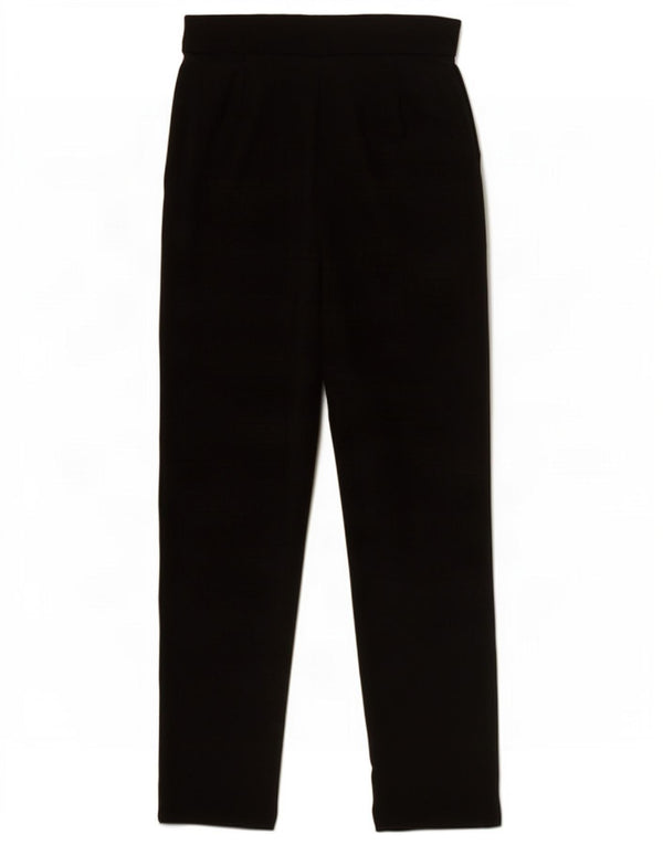 Calça feminina Marks & Spencer Slim Cropped Reino Unido 8 Pequena W27 L25 Preta