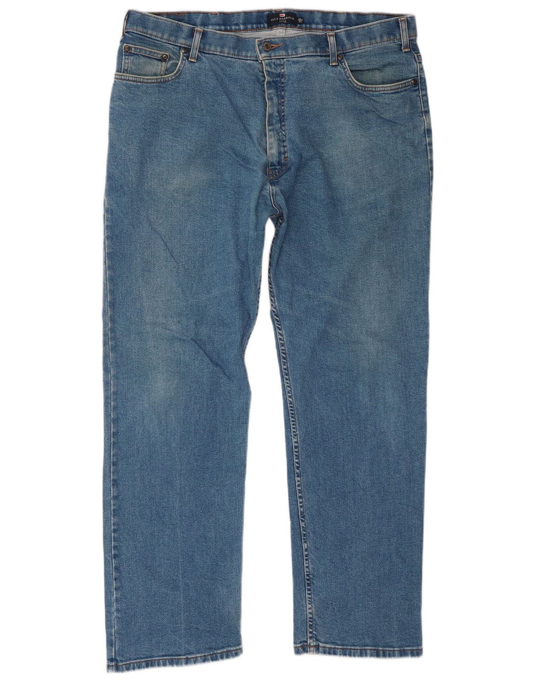 Calça jeans reta masculina Marks & Spencer Blue Harbor W42 L31 algodão