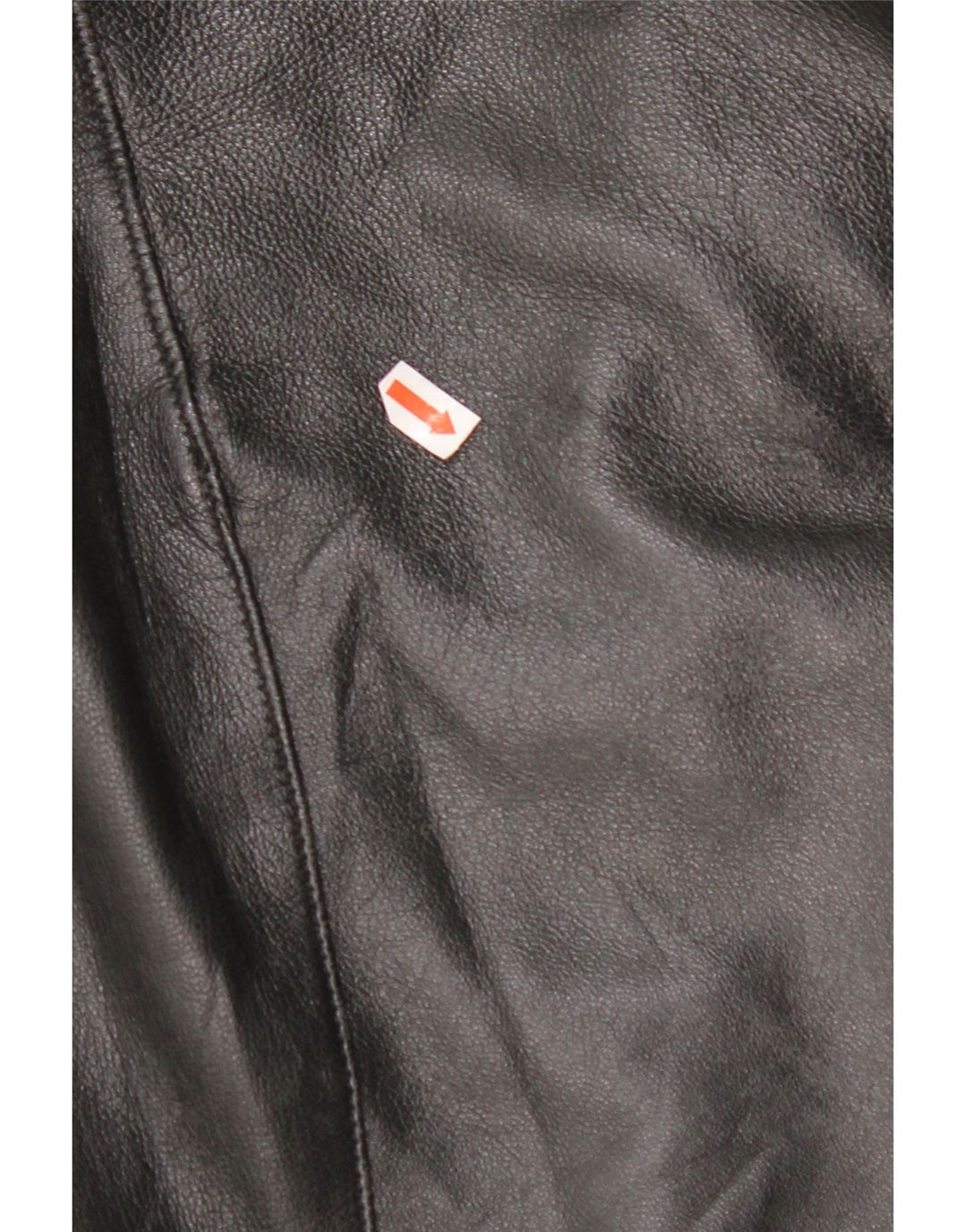 Saia feminina de couro VINTAGE média W28 preta