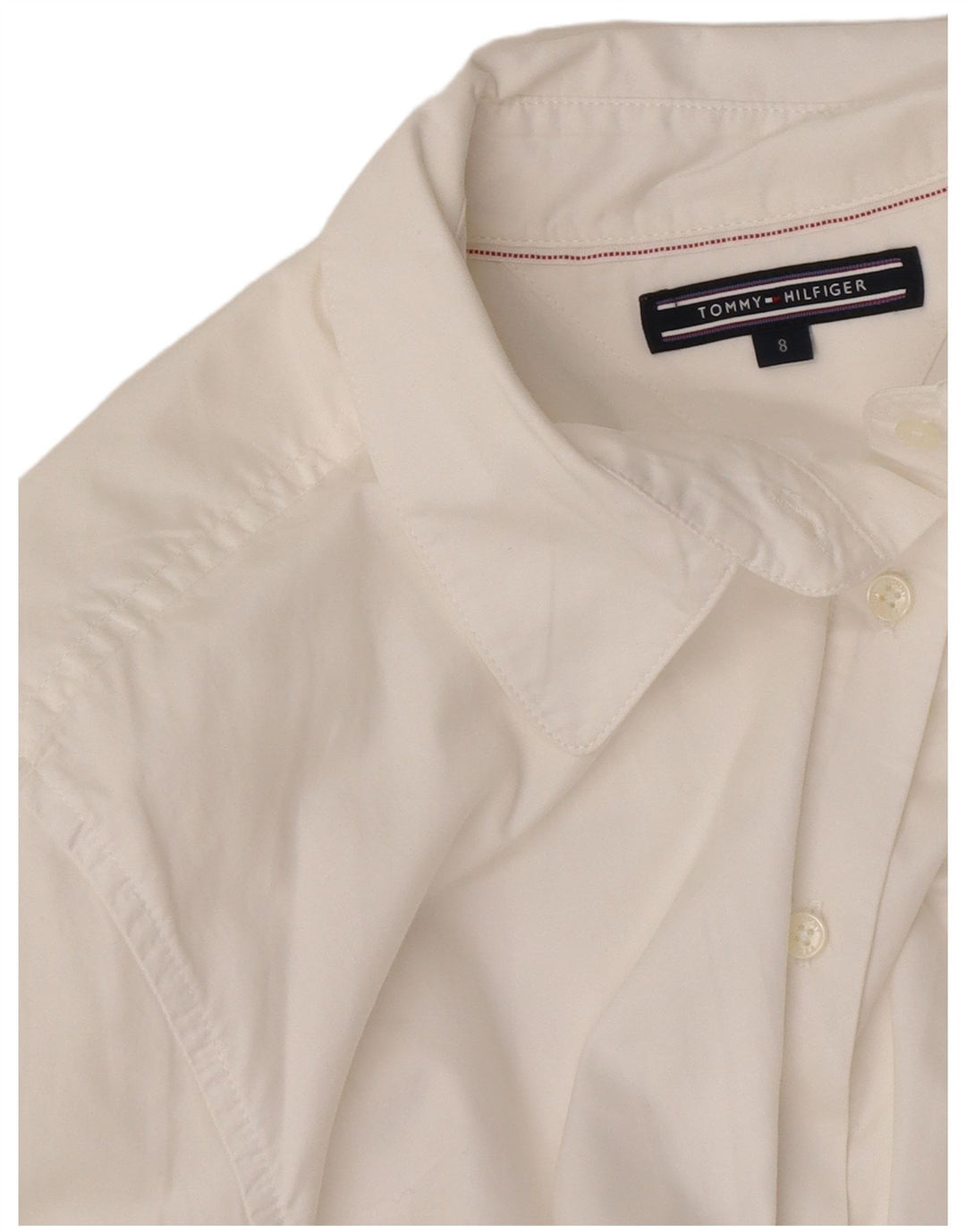 Camisa feminina Tommy Hilfiger EUA 8 médio branco