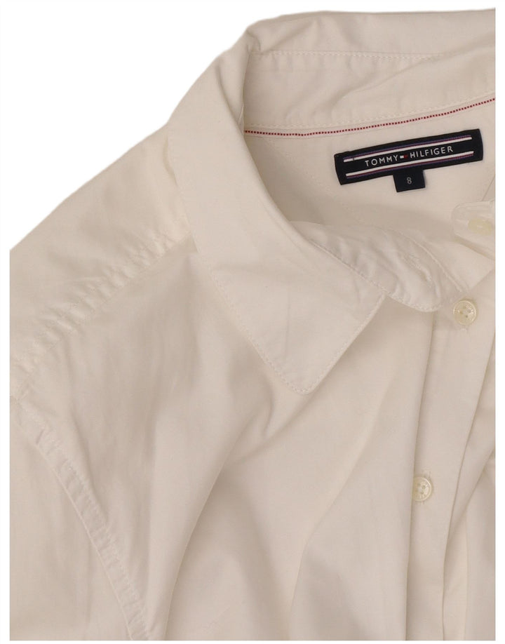 Camisa feminina Tommy Hilfiger EUA 8 médio branco