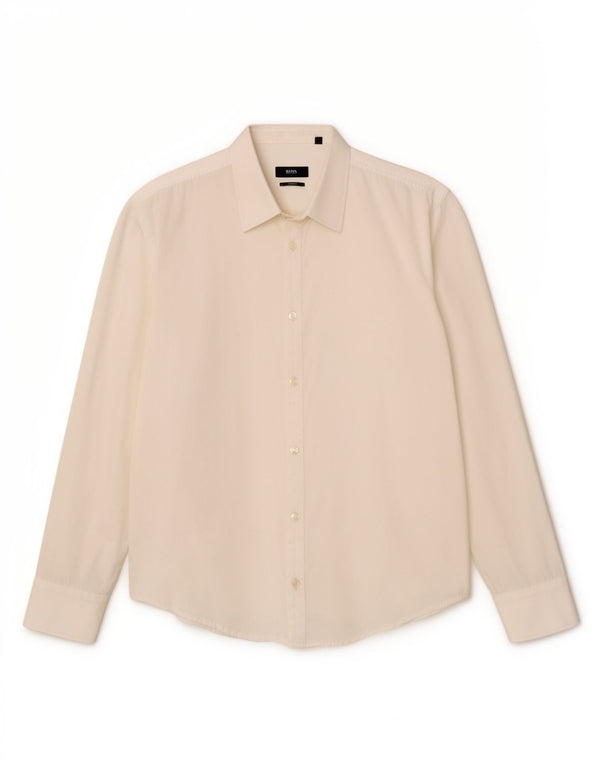 Camisa Slim Fit Masculina Hugo Boss Grande Branca