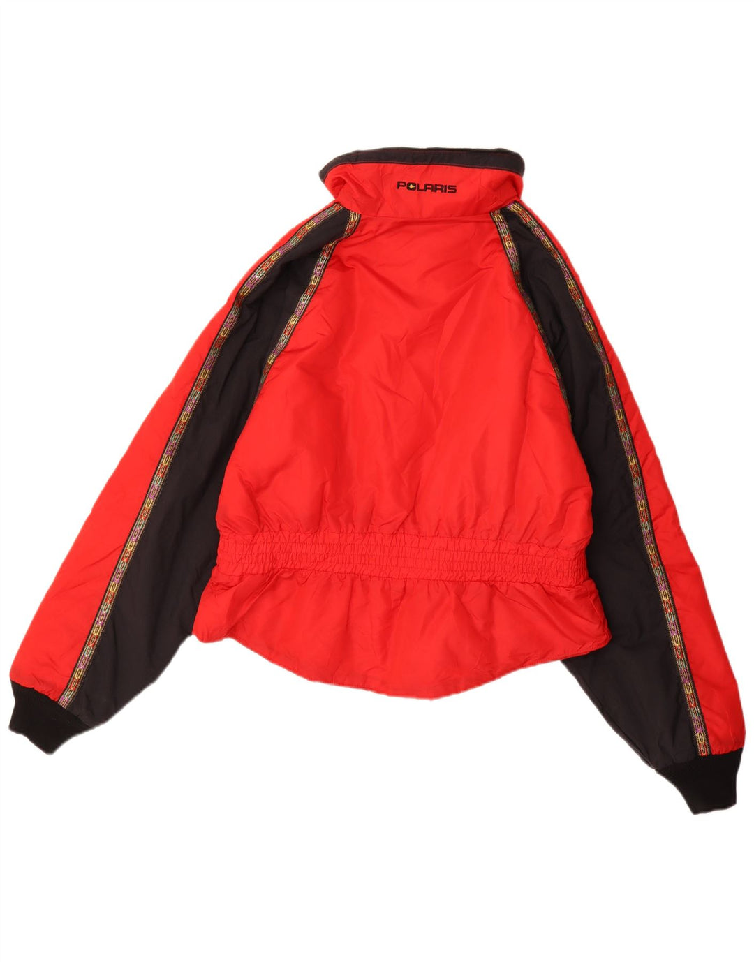 Jaqueta corta-vento feminina POLARIS UK 12 médio vermelho colorblock nylon