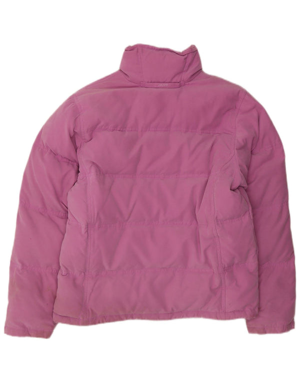 Jaqueta acolchoada superdimensionada feminina Musto UK 10 poliéster rosa pequeno