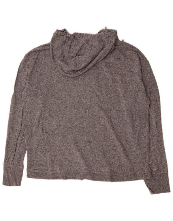 Gap Mens Loose Fit Hoodie Jumper Pequeno Cinza Listrado Viscose