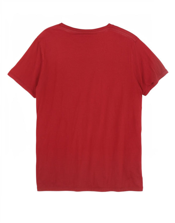 Camiseta gráfica masculina Levi's Top grande de algodão vermelho
