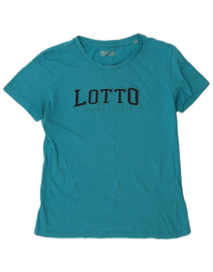 Camiseta feminina gráfica Lotto UK 14 azul médio