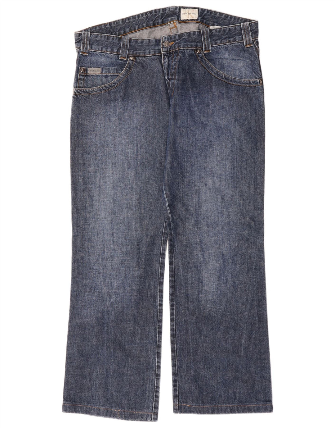 Calça jeans masculina Calvin Klein solta W38 L30 azul algodão