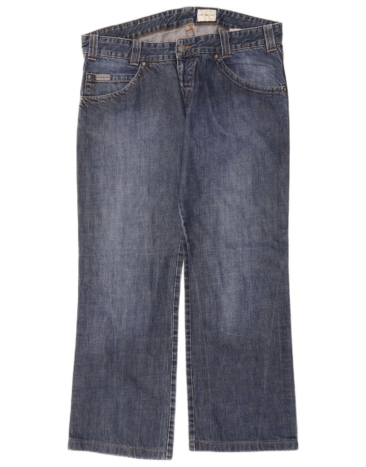 Calça jeans masculina Calvin Klein solta W38 L30 azul algodão