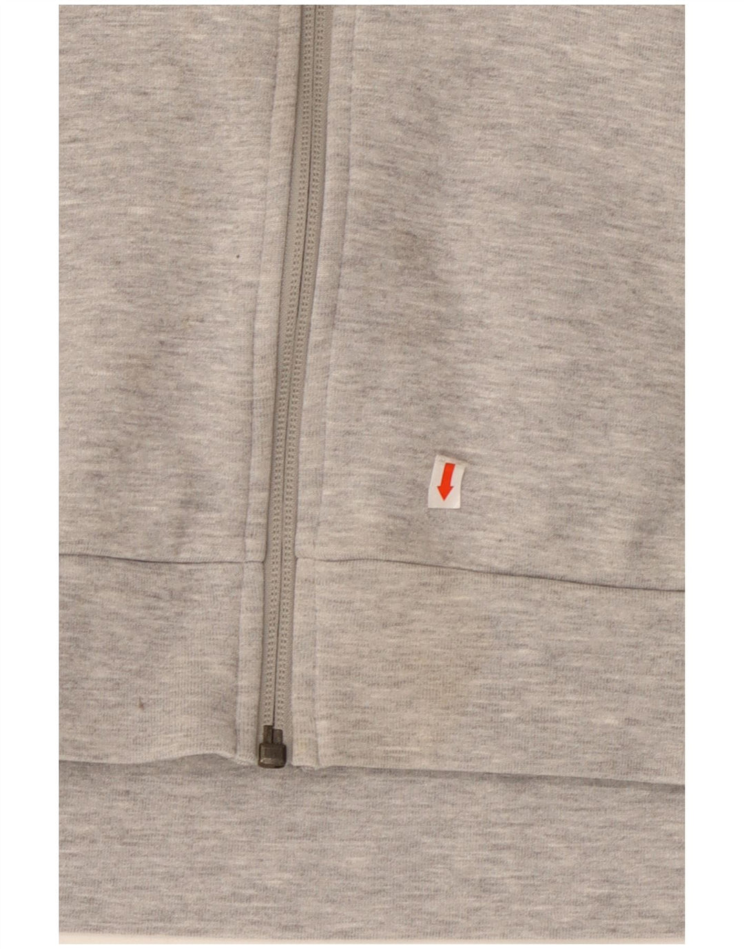 ADIDAS Mens Zip Hoodie Sweater XL Cinza Algodão