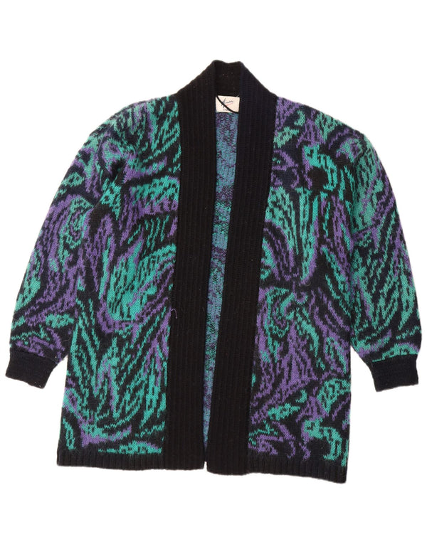 Amari suéter feminino oversized longline cardigan Reino Unido 10 pequeno multicolorido