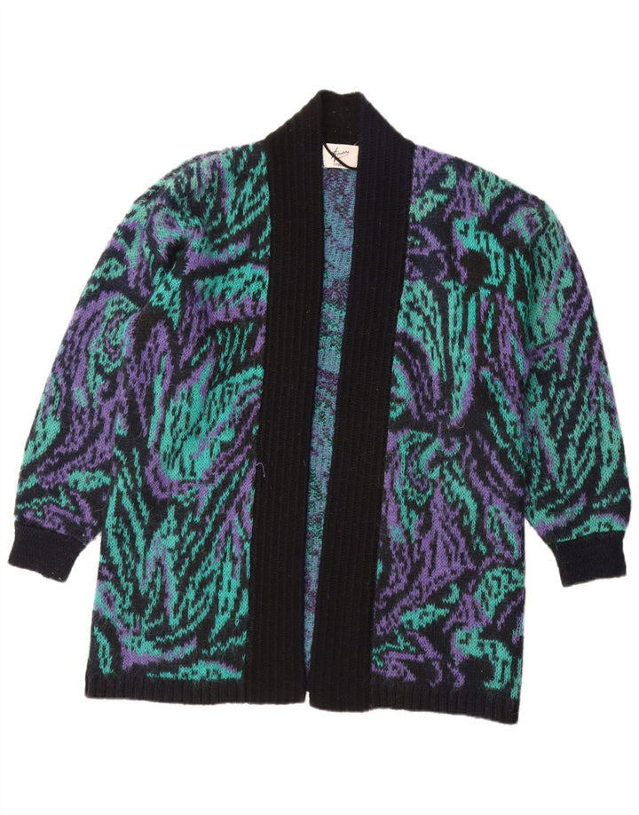 Amari suéter feminino oversized longline cardigan Reino Unido 10 pequeno multicolorido