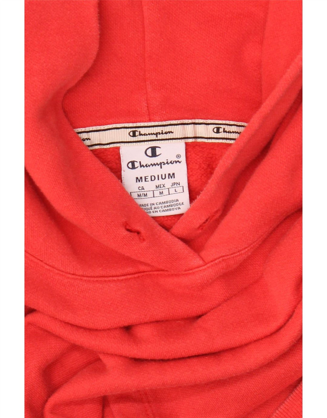 Jumper com capuz feminino Champion UK 14 médio vermelho
