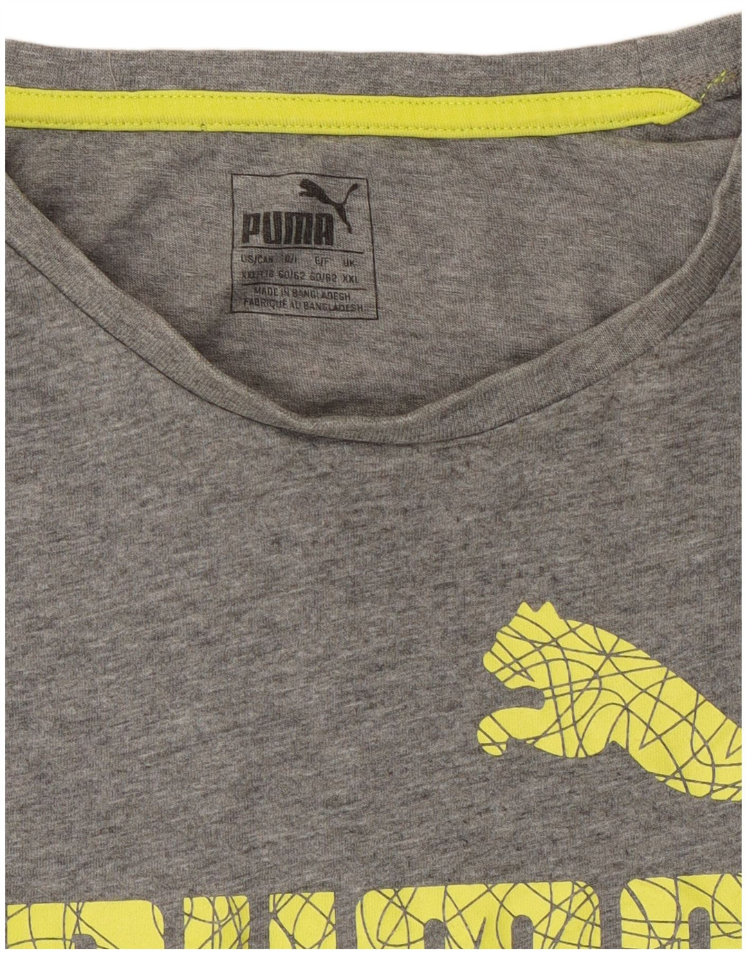 Camiseta masculina gráfica Puma Top 2XL cinza