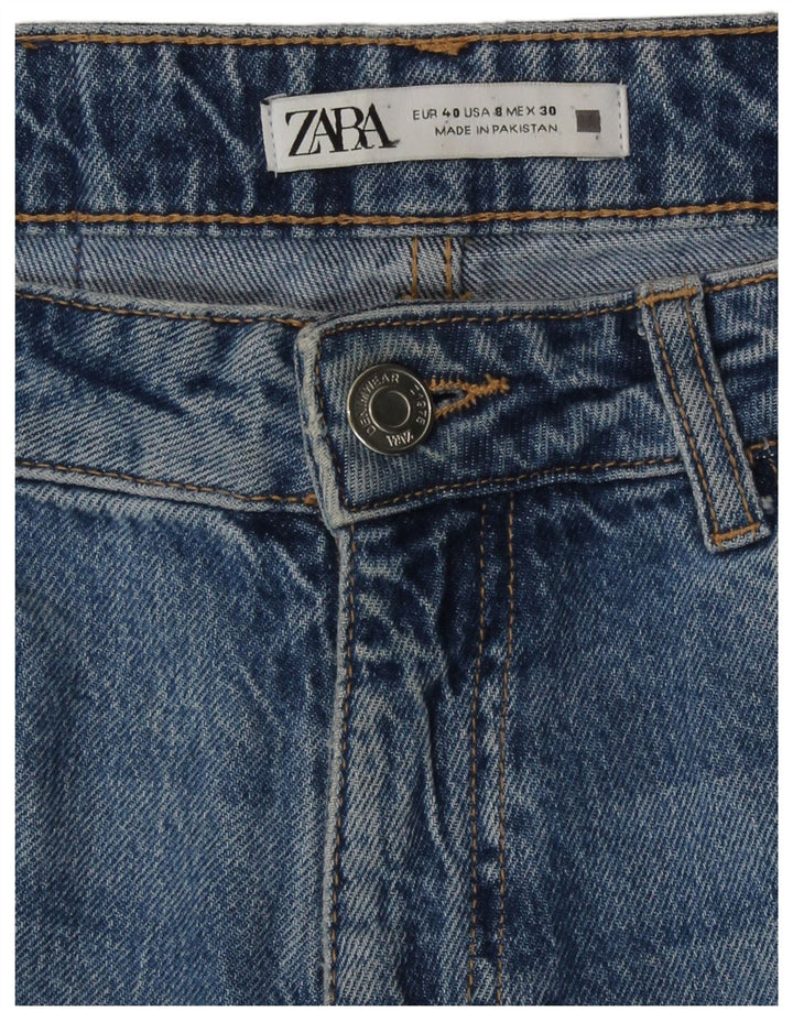 Calça jeans feminina cintura alta Zara EU 40 médio W30 L28 azul