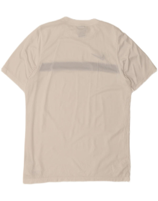 Camiseta masculina Nike Dri Fit Top XL branca colorblock poliéster