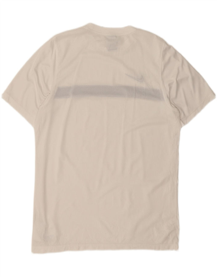 Camiseta masculina Nike Dri Fit Top XL branca colorblock poliéster
