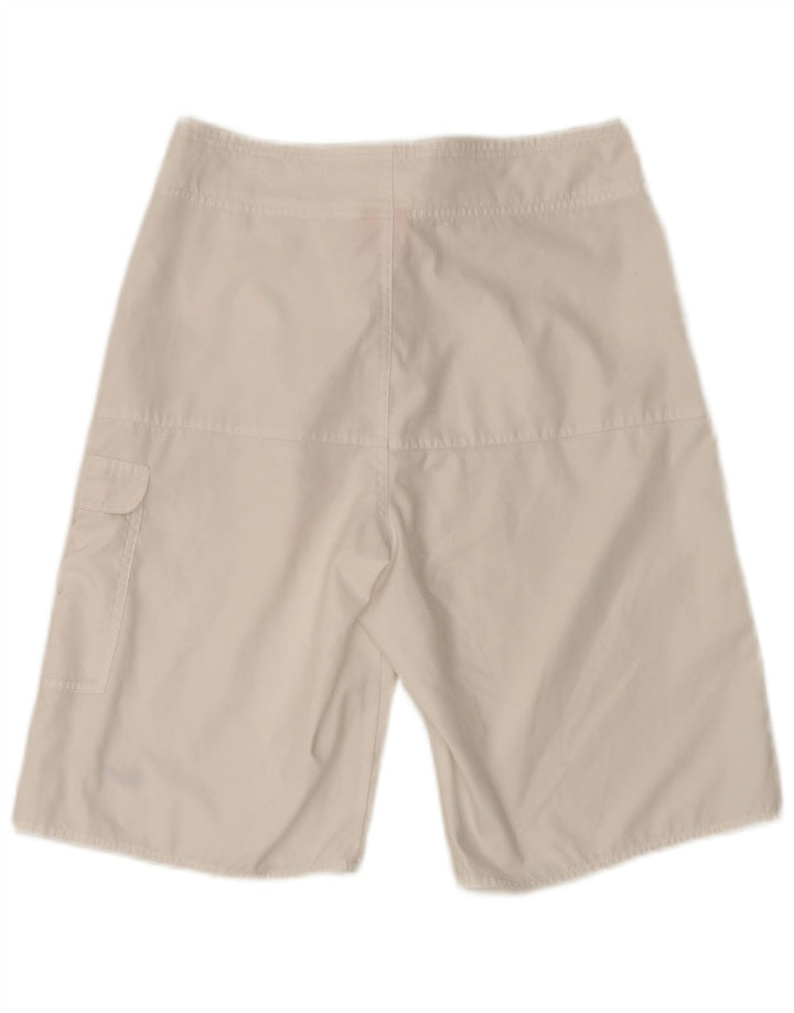 Shorts de natação masculino Nike pequeno poliéster branco