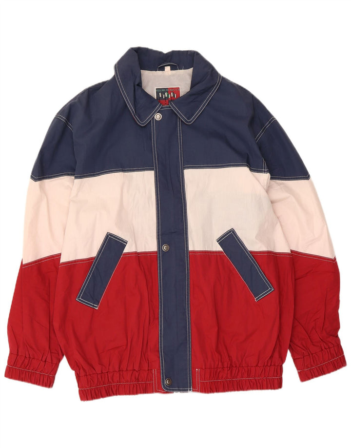 Jaqueta bomber masculina vintage IT 50 Medium Multicolor Colorblock