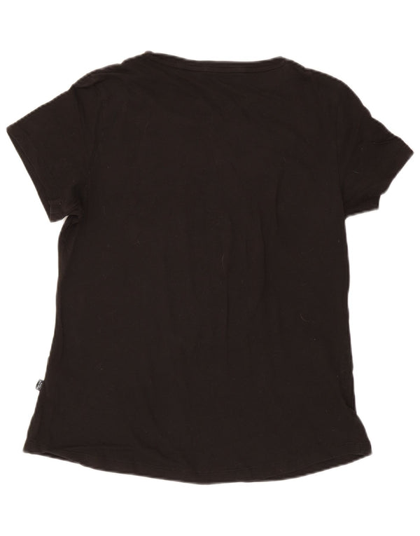 Camiseta feminina Puma Graphic UK 14 grande algodão preto