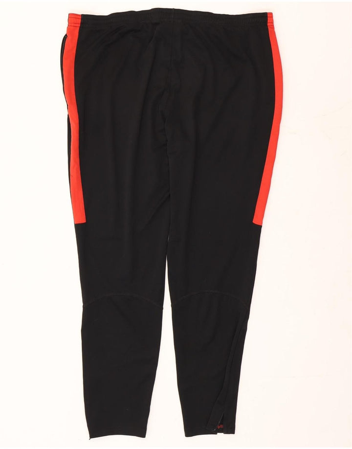 Calça de treino masculina Nike Dri Fit médio preto colorblock poliéster