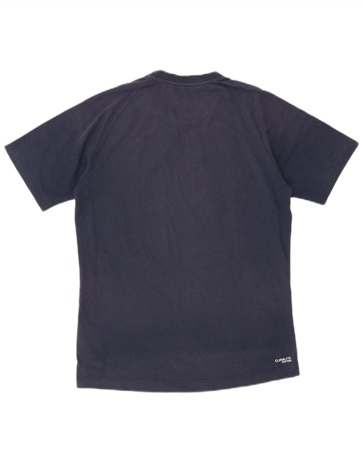 Camiseta masculina ADIDAS Top pequeno algodão azul marinho