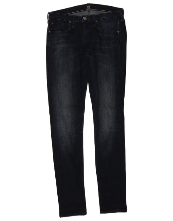 Lee Womens Lynn Calça Jeans Skinny Cintura Baixa W29 L31 Azul Marinho Algodão