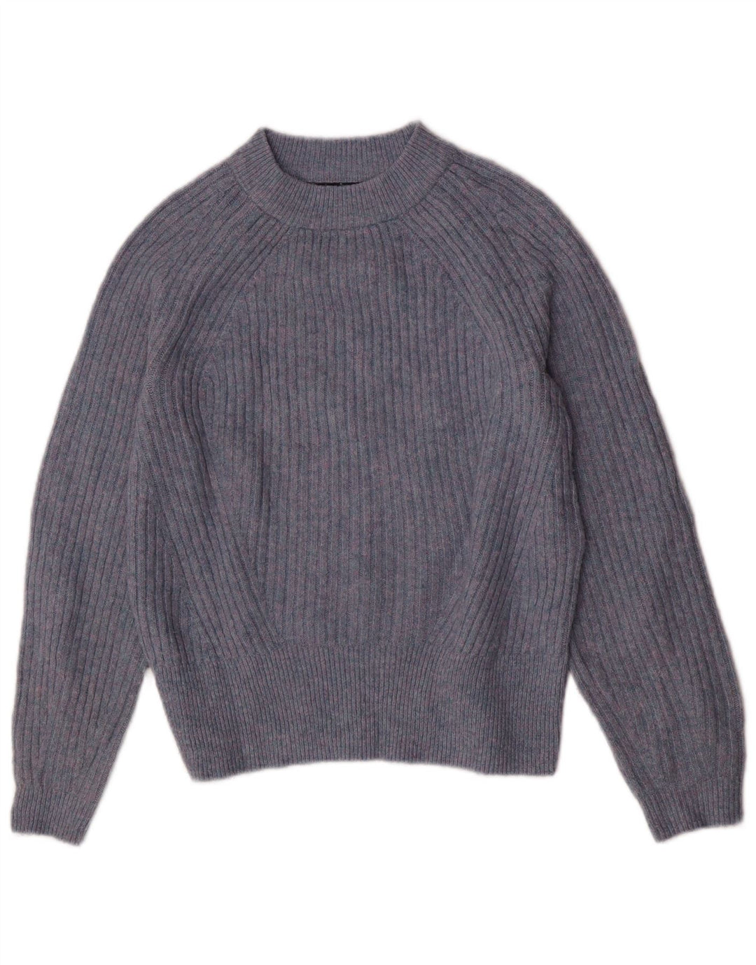 Suéter feminino Marks & Spencer grande com gola canoa Reino Unido 10 pequeno azul