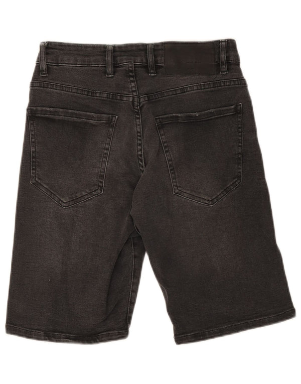 Shorts jeans masculino ZARA EU 38 pequeno W30 cinza