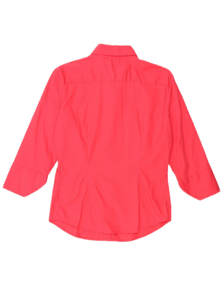 Camisa feminina manga 3/4 BENETTON UK 12 rosa médio