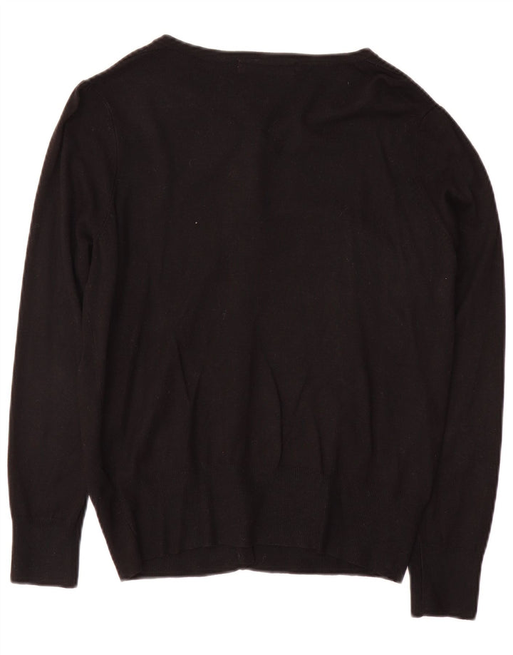 Suéter cardigã feminino Marks & Spencer UK 14 viscose preta média