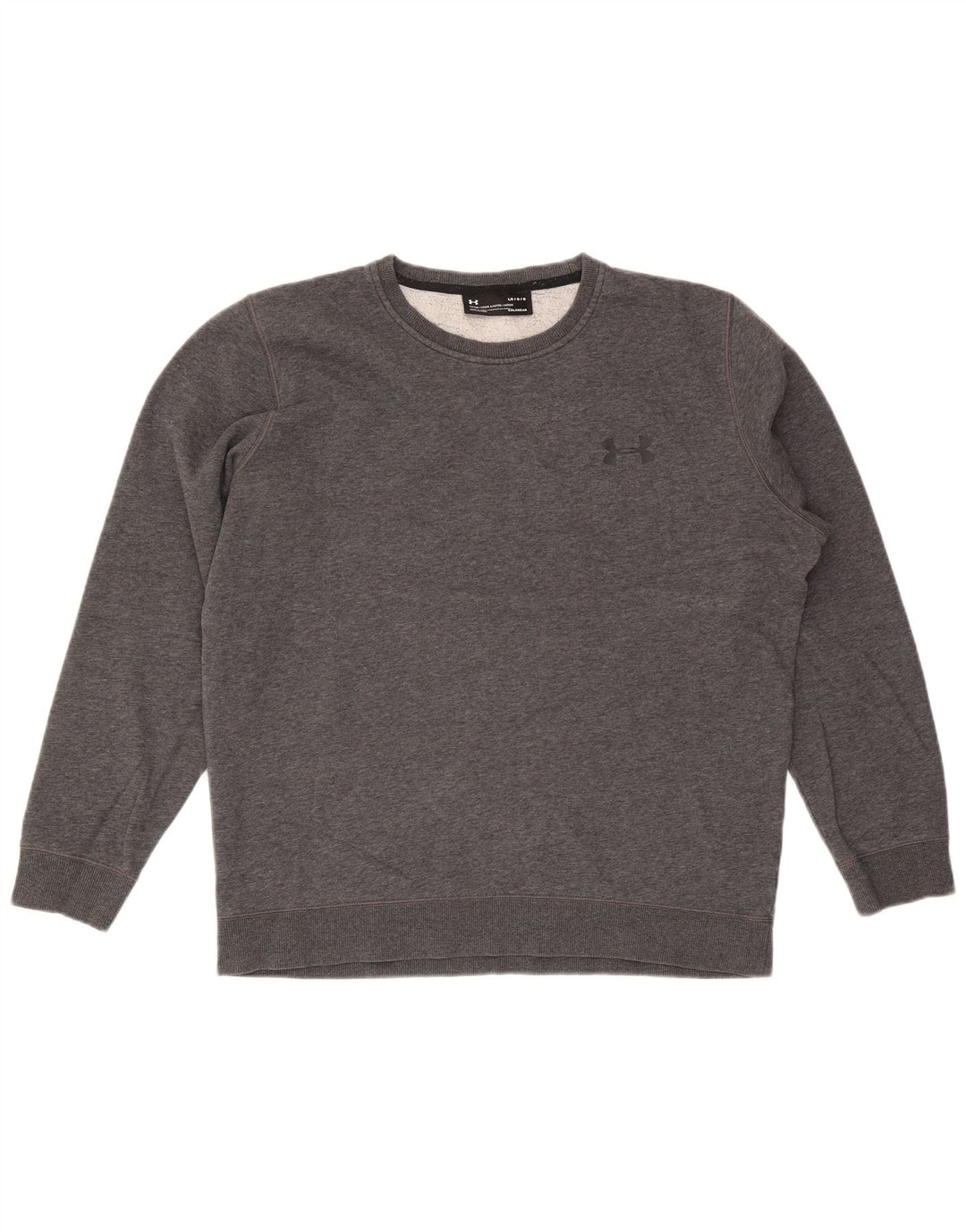 Suéter masculino Under Armour Cold Gear grande cinza manchado
