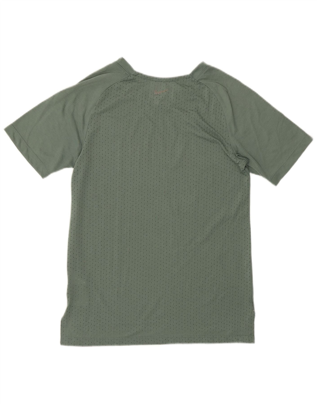 Camiseta feminina NIKE Dri Fit UK 10 pequena verde poliéster