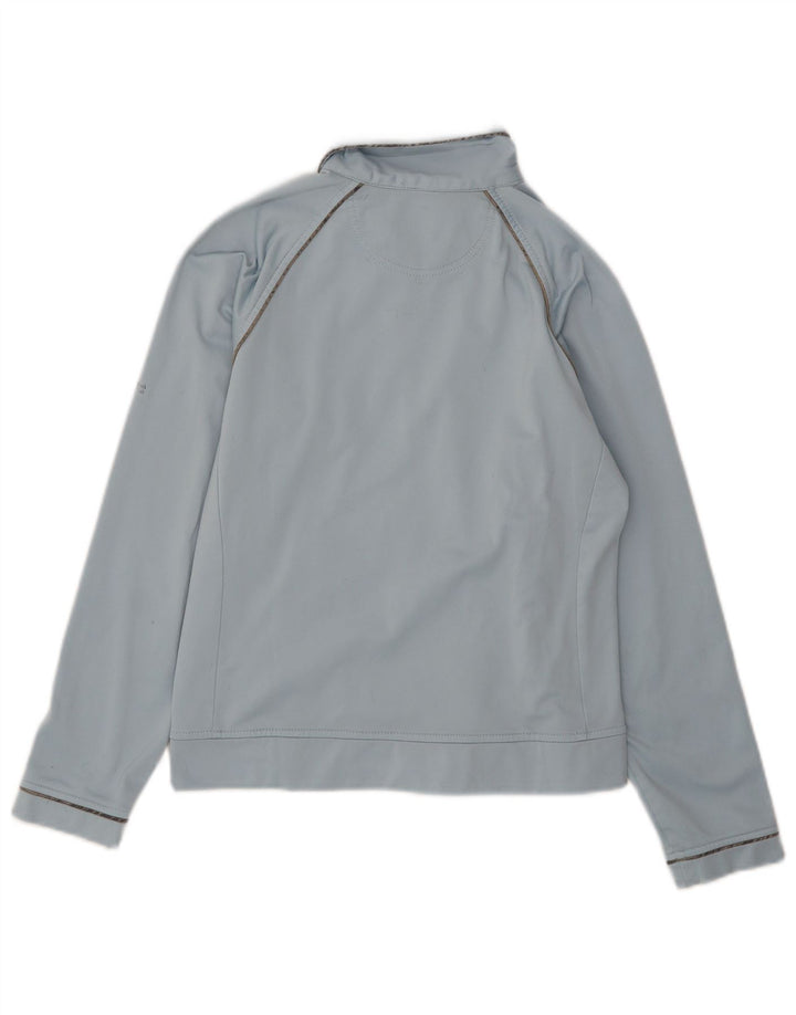 Champion Womens Tracksuit Top Jacket UK 10 Pequeno Azul