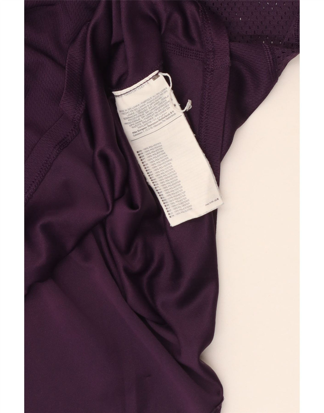 Colete feminino Nike UK 14 grande poliéster roxo