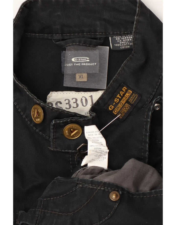 Jaqueta utilitária masculina G-Star UK 42 XL algodão azul marinho