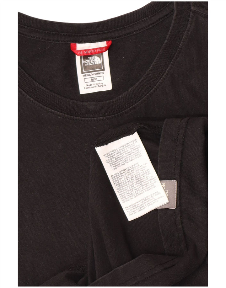Camiseta gráfica masculina The North Face Top médio algodão preto