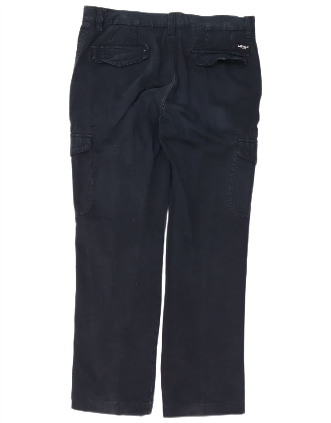 Calça Carrera Masculina Straight Cargo W36 L30 Azul Marinho Algodão