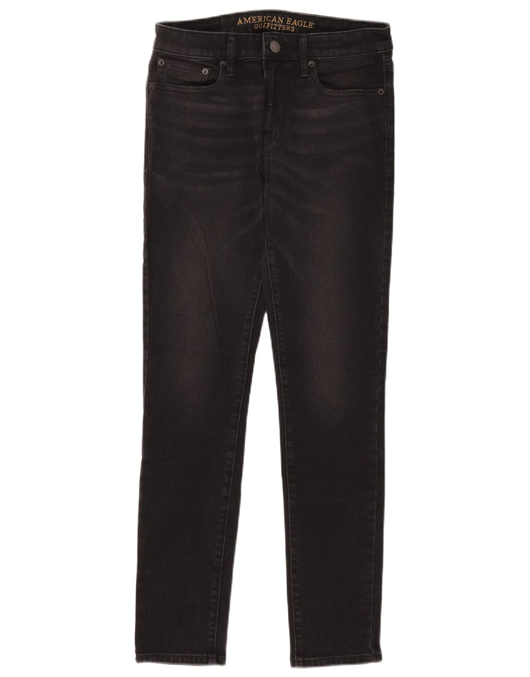 Jeans skinny feminino American Eagle W30 L30 algodão preto