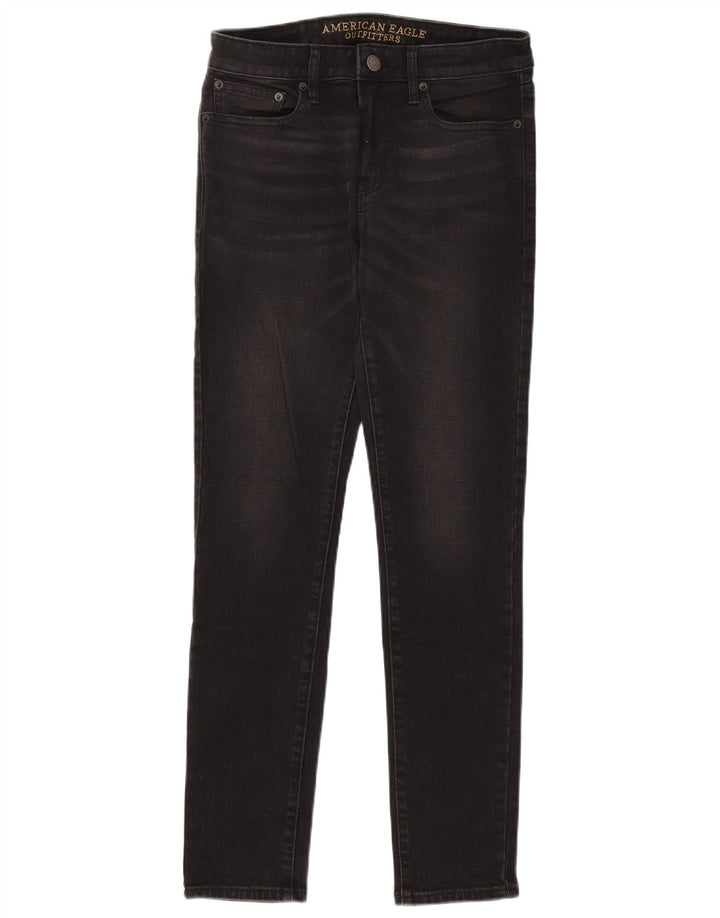 Jeans skinny feminino American Eagle W30 L30 algodão preto