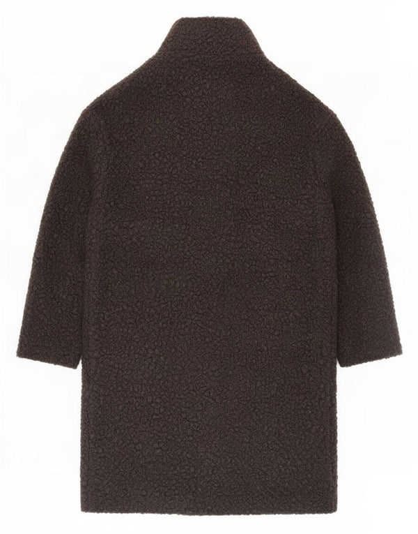 Sobretudo feminino Marks & Spencer UK 12 poliéster cinza médio